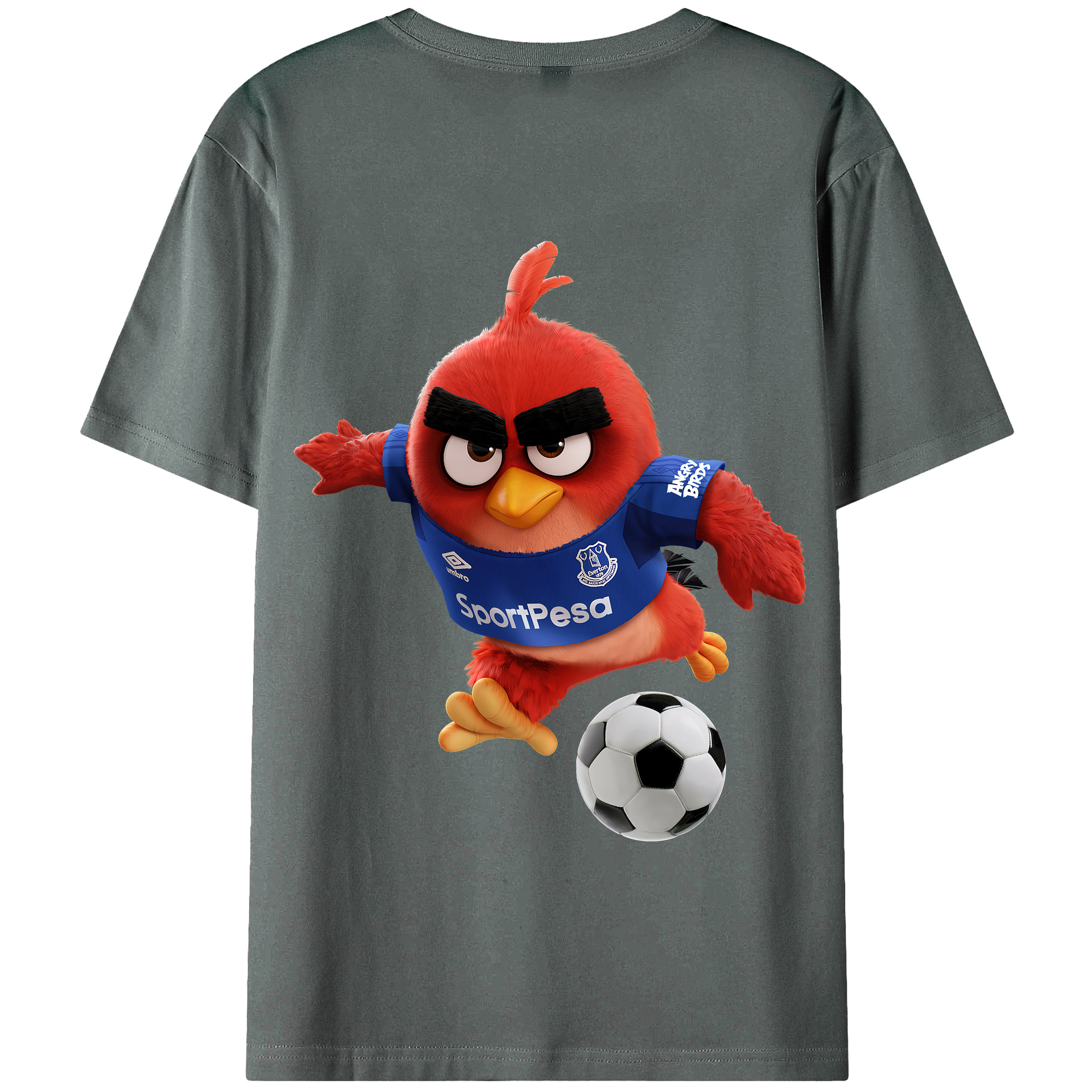 （画像用） Angry Birds アングリーバード 綿100％半袖Tシャツ（背面プリント）
